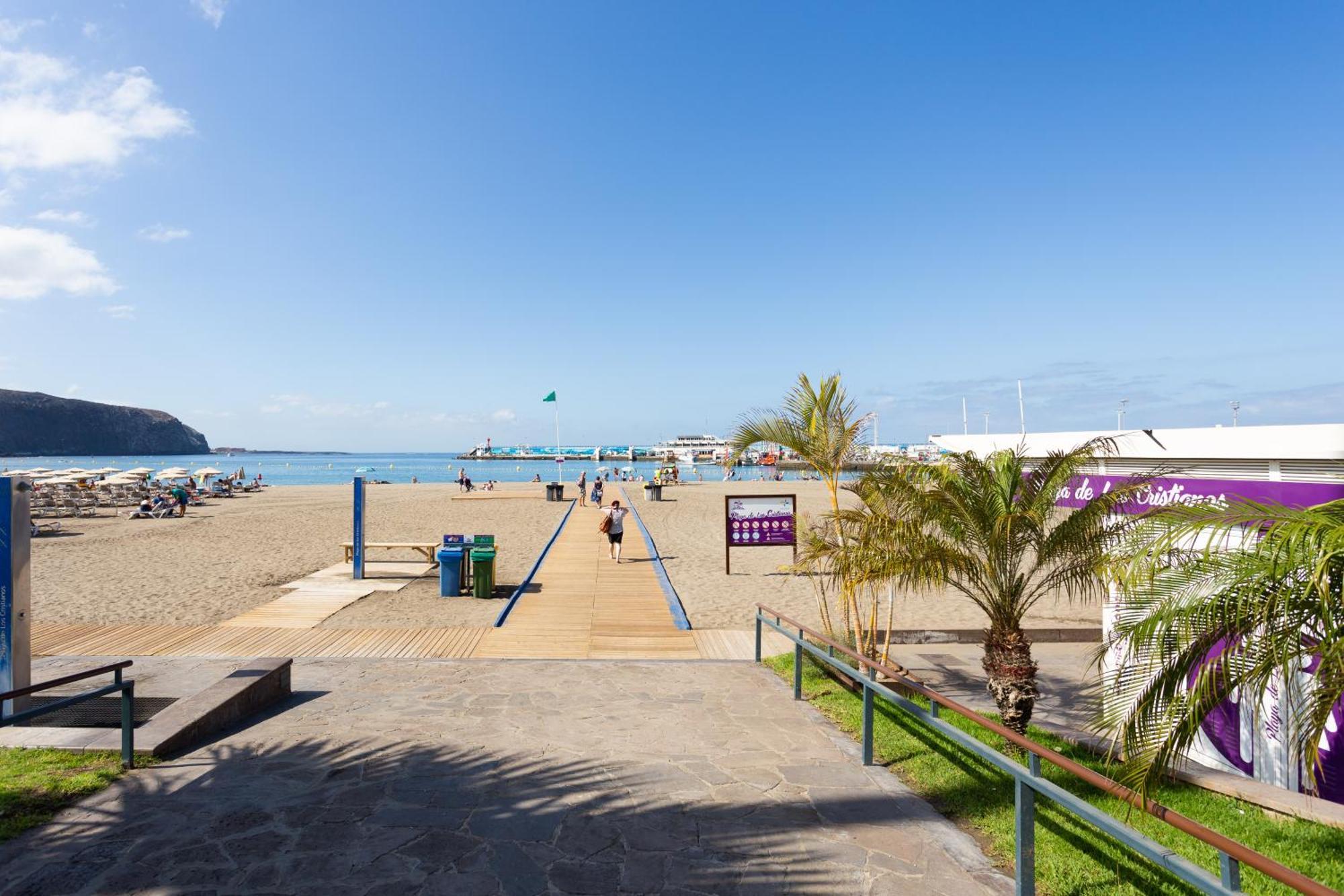 Classbnb - Seafront Studio With Beach View In The Center Of Los Cristianos Los Cristianos  Exterior foto
